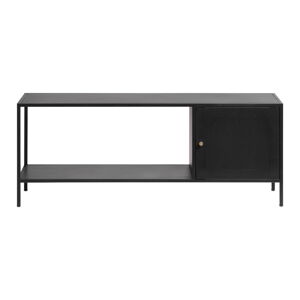 Czarny metalowy regał 120x47 cm Malibu – Unique Furniture