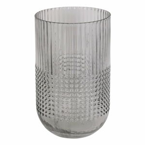 Szary szklany wazon PT LIVING Attract, wys. 20 cm
