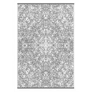 Szaro-biały dwustronny dywan zewnętrzny Green Decore Gatra, 90x150 cm