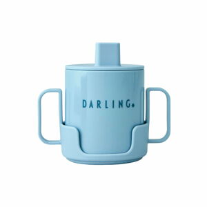 Jasnoniebieski kubek dla dzieci Design Letters Mini Darling