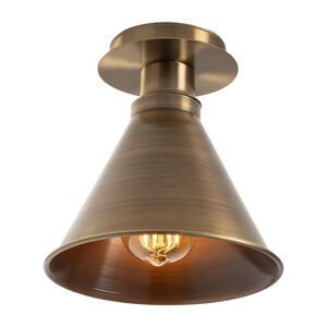 Lampa sufitowa w kolorze brązu z metalowym kloszem ø 20 cm Berceste – Opviq lights