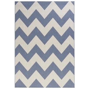 Niebiesko-biały dywan odpowiedni na zewnątrz Bougari Unique, 120x170 cm