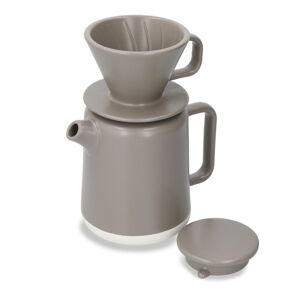 Brązowy zestaw ceramicznego dzbanka i uchwytu na filtr do kawy 0,8 l La Cafetiere Seville – Kitchen Craft