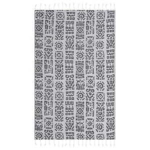 Szary ręcznik hammam Begonville Issa, 180x95 cm