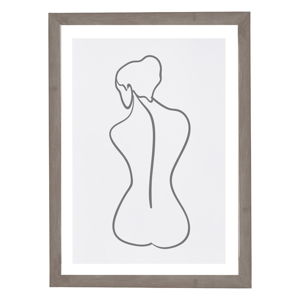 Obraz w ramie Surdic Woman Lines, 30x40 cm
