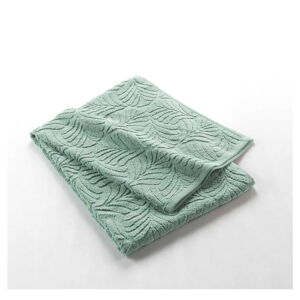 Jasnozielony bawełniany ręcznik kąpielowy frotte 70x130 cm Madeira – douceur d'intérieur