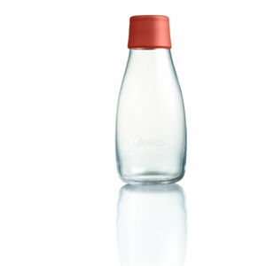 Ciemnopomarańczowa szklana butelka ReTap z dożywotnią gwarancją, 300 ml