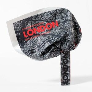 Zgnieciona mapa satelitarna Londynu
