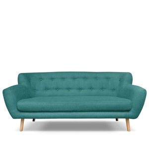 Ciemnozielona sofa 3-osobowa Cosmopolitan design London