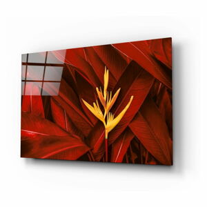 Szklany obraz Insigne Red Leaves, 72x46 cm