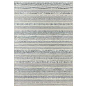 Kremowo-niebieski dywan odpowiedni na zewnątrz Elle Decor Bloom Torcy, 200x290 cm