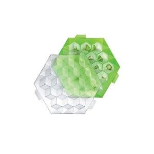 Zielona silikonowa forma do kostki lodu Lékué Ice Cube