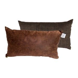 Zestaw 2 poduszek z wypełnieniem Karup Deco Cushion Choco/Choco, 45x25 cm