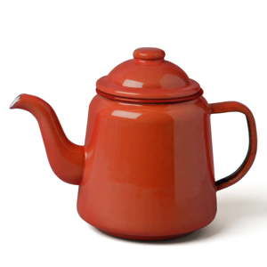 Czerwony emaliowany dzbanek do herbaty Falcon Enamelware, 1 l