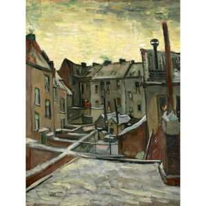 Obraz - reprodukcje 30x40 cm Houses Seen from the Back, Vincent van Gogh  – Fedkolor