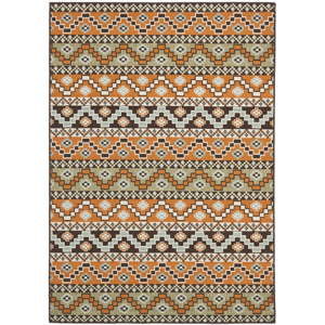 Pomarańczowo-brązowy dywan odpowiedni na zewnątrz Safavieh Una, 120x180 cm