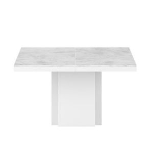 Biały stół z marmurowym blatem TemaHome Dusk