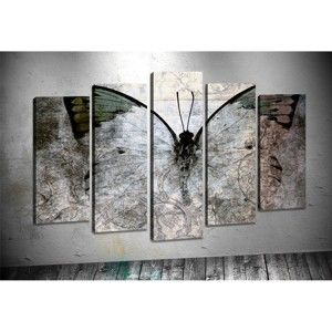 Zestaw 5 obrazów Tablo Center Butterfly Wings