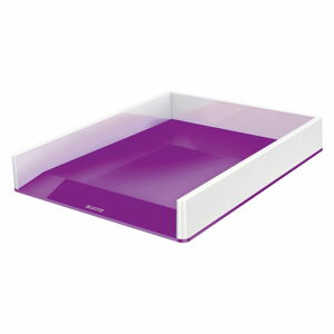 Biało-fioletowa półka na dokumenty Leitz WOW