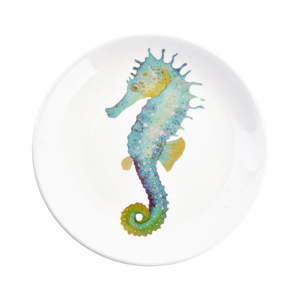 Dekoracyjny talerz ceramiczny Clayre & Eef Seahorse, ⌀ 20 cm