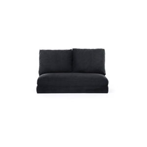 Czarna rozkładana sofa 120 cm Taida – Artie