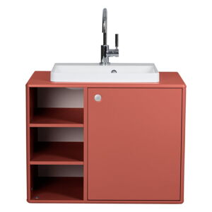 Czerwona szafka pod umywalkę 80x62 cm Color Bath - Tom Tailor for Tenzo