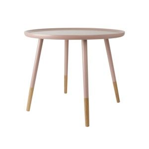 Różowy stolik drewniany Karlsson Graceful