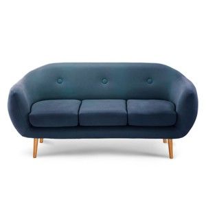 Granatowa sofa 3-osobowa Scandi by Stella Cadente Maison