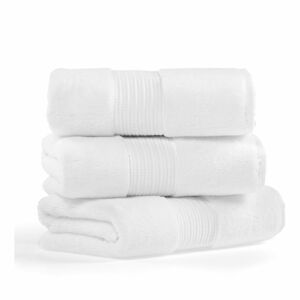 Zestaw 3 białych bawełnianych ręczników Foutastic Chicago, 50x90 cm