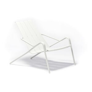 Biały metalowy fotel ogrodowy Fleole − Ezeis
