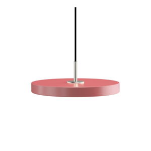 Różowa lampa wisząca LED z metalowym kloszem ø 31 cm Asteria Mini – UMAGE