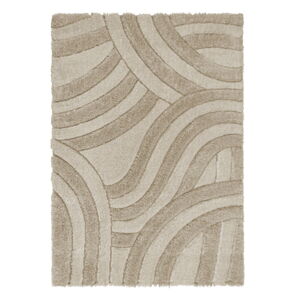 Beżowy dywan z włókien z recyklingu tkany ręcznie 160x230 cm Velvet – Flair Rugs