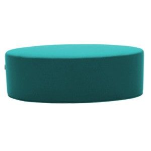 Turkusowy puf Softline Bon-Bon Eco Cotton Turquoise, dł. 100 cm