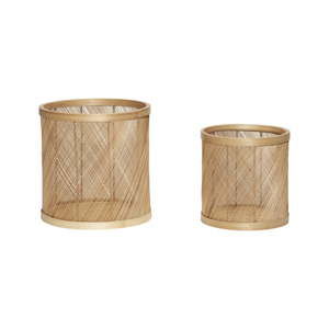 Zestaw 2 bambusowych koszyków Hübsch Crismo