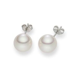 Biało-perłowe kolczyki z pereł Pearls of London Kieran