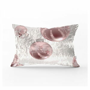 Świąteczna poszewka na poduszkę Minimalist Cushion Covers Pinkish Ornaments, 35x55 cm
