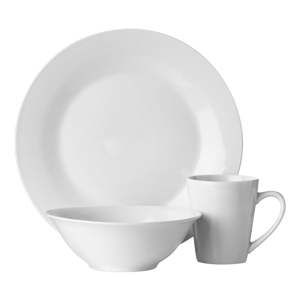 Komplet 12 porcelanowych naczyń Premier Housewares White Porcelain