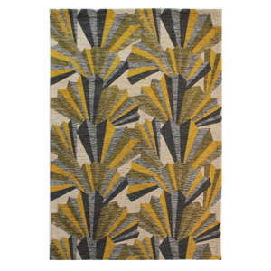 Żółto-szary ręcznie tkany dywan Flair Rugs Fanfare, 120x170 cm