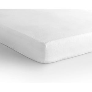 Białe prześcieradło elastyczne Sleeptime Molton, 160x200/220 cm