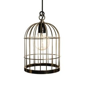 Złota lampa wisząca Filament Style Bird Cage