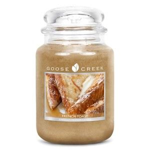 Świeczka zapachowa w szklanym pojemniku Goose Creek Francuskie tosty, 150 godz. palenia