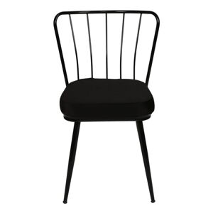 Czarne metalowe krzesła zestaw 2 szt. Yildiz – Kalune Design