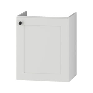 Biała niska wisząca szafka pod umywalkę 46,5x55,5 cm Senja – STOLKAR