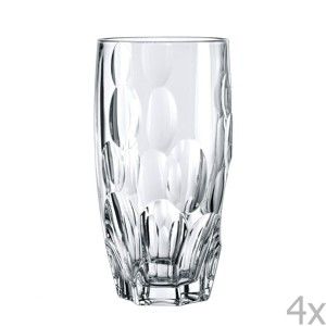 Zestaw 4 wysokich szklanek ze szkła kryształowego Nachtmann Sphere, 385 ml