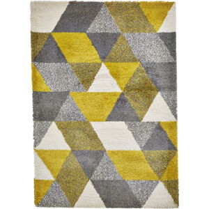 Szarożółty dywan Think Rugs Royal Nomadic Angles, 160x220 cm
