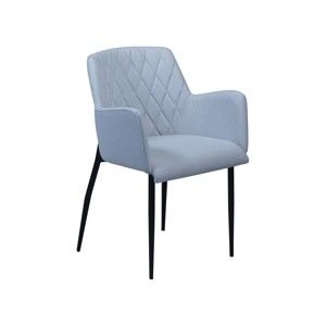 Niebieskie krzesło z podłokietnikami DAN–FORM Rombo