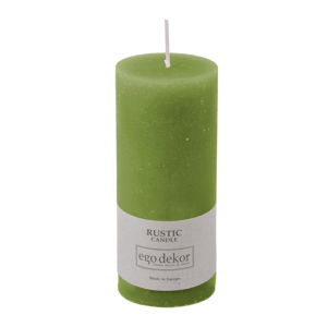 Zielona świeczka Baltic Candles Rustic, wys. 14 cm