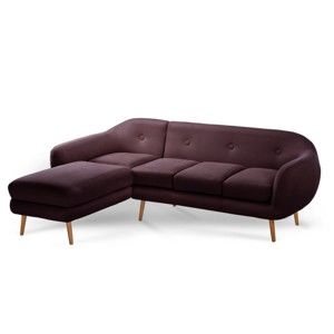 Brązowa sofa narożna Scandi by Stella Cadente Maison, lewostronna