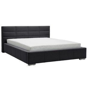 Szare łóżko 2-osobowe Mazzini Beds Reve, 160x200 cm