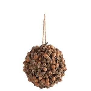 Dekoracja wisząca z orzeszkami J-Line Nuts, ⌀ 15 cm